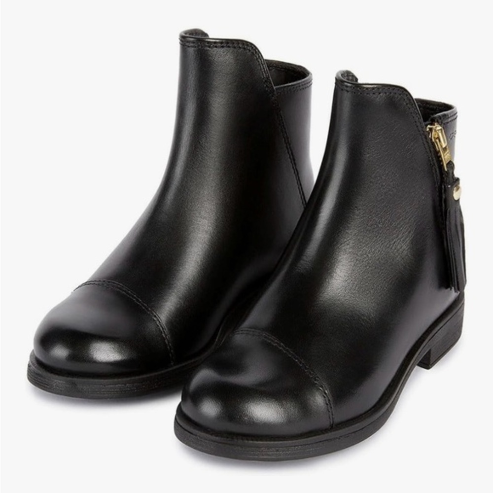 Geox Girls Chelsea LEATHER Ankle Boots size 34 M EU (3 M US)